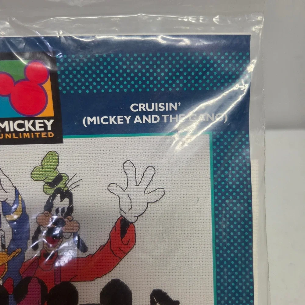 Disney Mickey Unlimited Cruisin Mickey and the Gang Cross Stitch Kit 36013